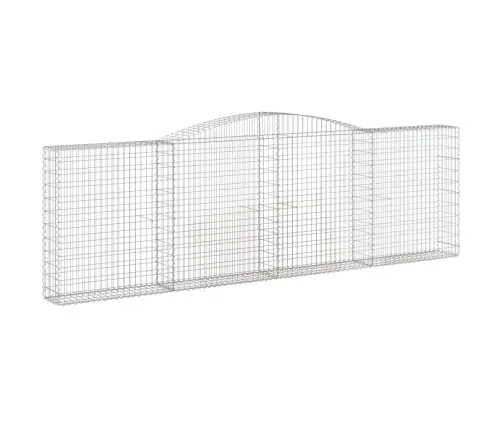 Kaarekujulised Gabioonkorvid 3 Tk, 400X30X120/140 cm Raud