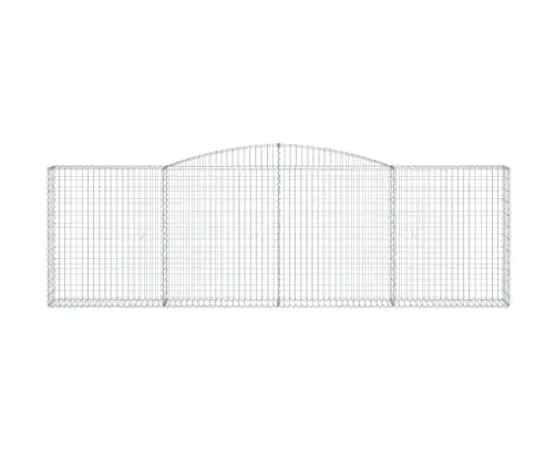 Kaarekujulised Gabioonkorvid 3 Tk, 400X30X120/140 cm Raud