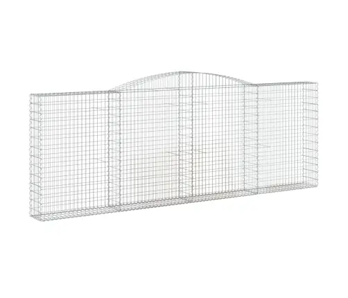 Arkveida Gabiona Grozi, 4 Gb., 400X30X140/160Cm, Cinkota Dzelzs Vidaxl