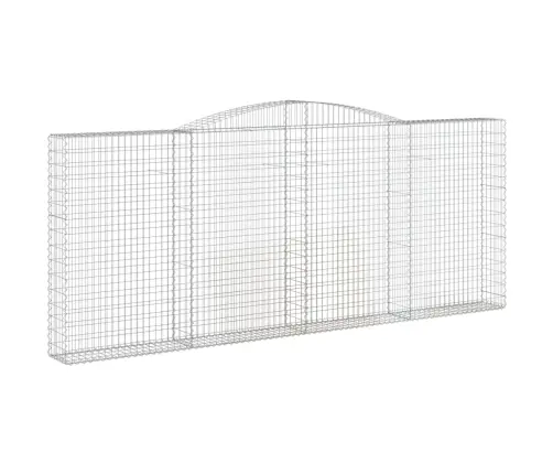 Arkveida Gabiona Grozi, 3 Gb., 400X30X160/180Cm, Cinkota Dzelzs Vidaxl