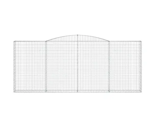 Arkveida Gabiona Grozi, 3 Gb., 400X30X160/180Cm, Cinkota Dzelzs Vidaxl