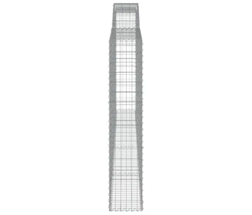 Arkveida Gabiona Grozi, 3 Gb., 400X30X160/180Cm, Cinkota Dzelzs Vidaxl