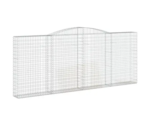 Išlenkti Gabiono Krepšiai, 6Vnt., 400X30X160/180cm Geležis