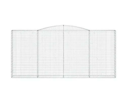 Išlenkti Gabiono Krepšiai, 4Vnt., 400X30X180/200cm Geležis