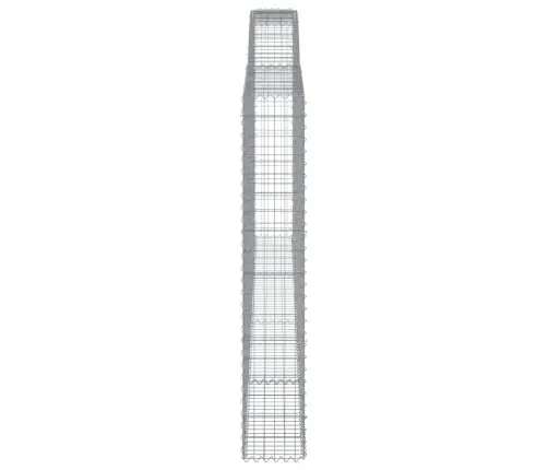 Arkveida Gabiona Grozi, 6 Gb., 400X30X180/200Cm, Cinkota Dzelzs Vidaxl