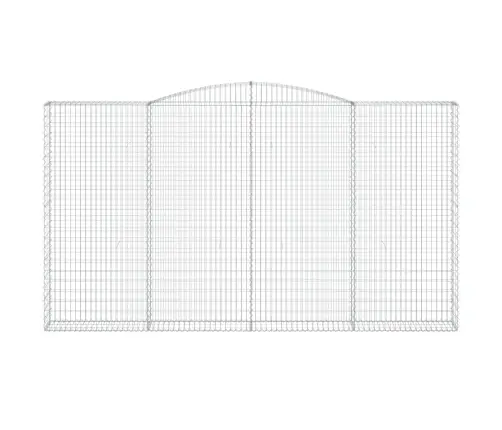 Išlenkti Gabiono Krepšiai, 7Vnt., 400X30X220/240cm Geležis