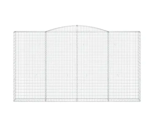 Arkveida Gabiona Grozi, 9 Gb., 400X30X220/240Cm, Cinkota Dzelzs Vidaxl