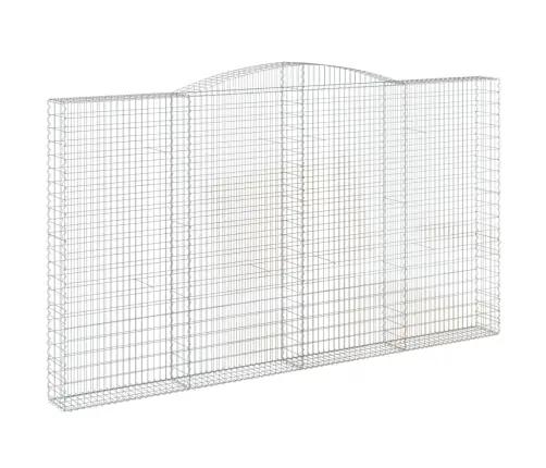 Arkveida Gabiona Grozi, 15Gb., 400X30X220/240Cm, Cinkota Dzelzs Vidaxl