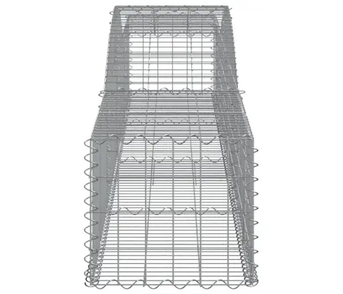 Išlenkti Gabiono Krepšiai, 3Vnt., 400X50X40/60cm Geležis