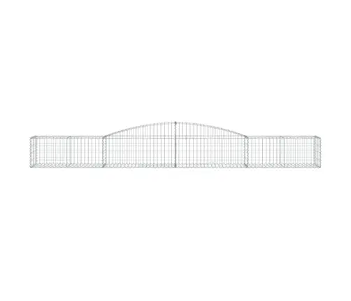 Arkveida Gabiona Grozi, 5 Gb., 400X50X40/60 Cm, Cinkota Dzelzs Vidaxl