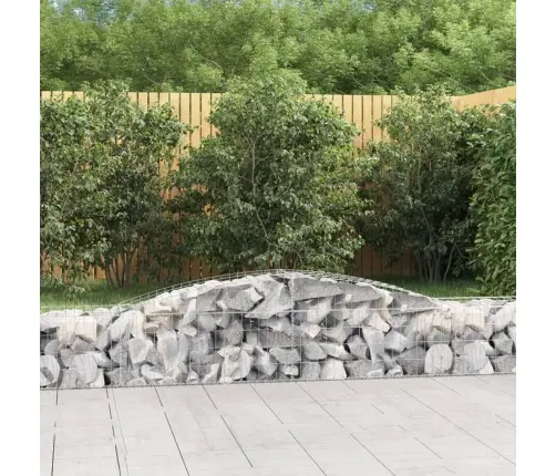 Išlenkti Gabiono Krepšiai, 10Vnt., 400X50X40/60cm Geležis