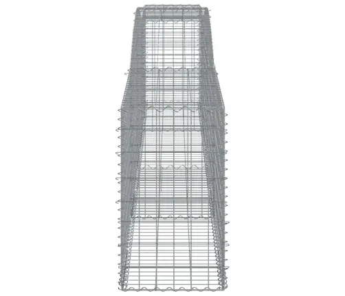 Arkveida Gabiona Grozi, 6 Gb., 400X50X80/100Cm, Cinkota Dzelzs Vidaxl