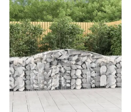 Išlenkti Gabiono Krepšiai, 8Vnt., 400X50X80/100cm Geležis