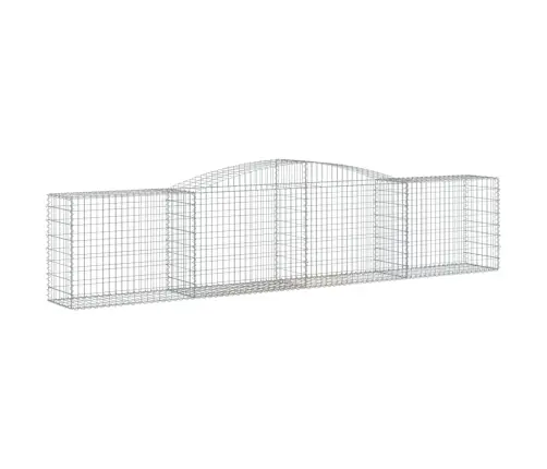Arkveida Gabiona Grozi, 25 Gb., 400X50X80/100Cm, Cinkota Dzelzs Vidaxl