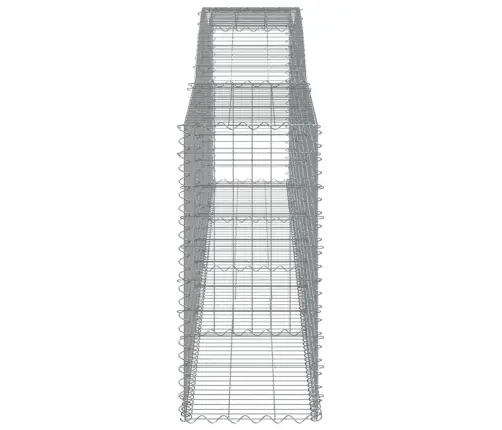 Kaarekujulised Gabioonkorvid 4 Tk, 400X50X100/120 cm Raud