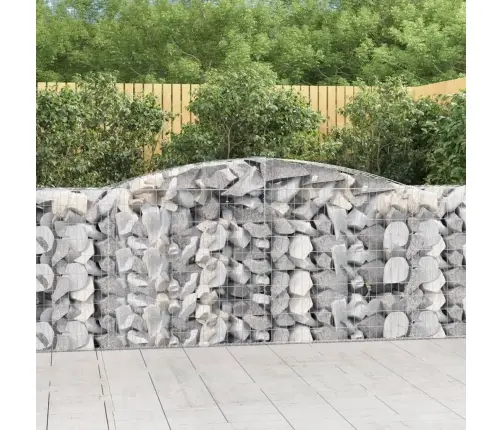 Kaarekujulised Gabioonkorvid 4 Tk, 400X50X100/120 cm Raud