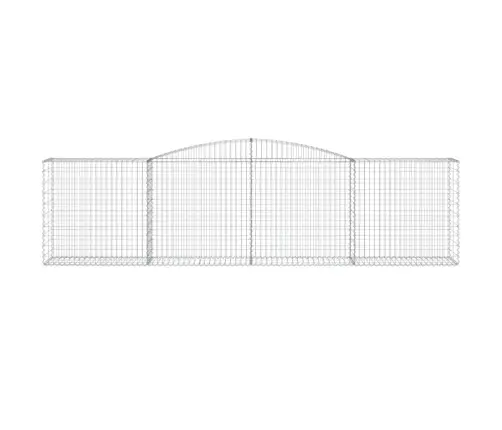 Arkveida Gabiona Grozi, 10Gb., 400X50X100/120Cm, Cinkota Dzelzs Vidaxl