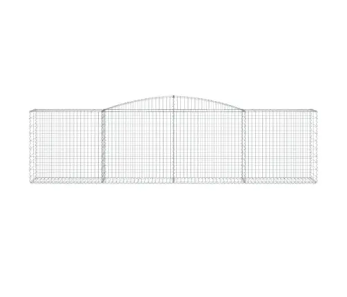 Arkveida Gabiona Grozi, 15Gb., 400X50X100/120Cm, Cinkota Dzelzs Vidaxl