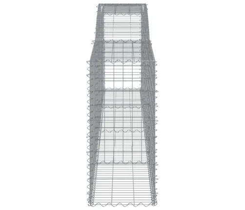 Arkveida Gabiona Grozi, 25Gb., 400X50X100/120Cm, Cinkota Dzelzs Vidaxl
