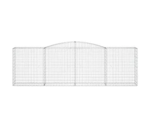 Arkveida Gabiona Grozi, 3 Gb., 400X50X120/140Cm, Cinkota Dzelzs Vidaxl