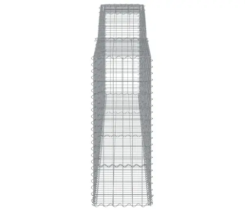 Arkveida Gabiona Grozi, 25Gb., 400X50X120/140Cm, Cinkota Dzelzs Vidaxl