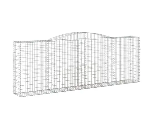 Arkveida Gabiona Grozi, 3 Gb., 400X50X140/160Cm, Cinkota Dzelzs Vidaxl