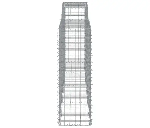 Arkveida Gabiona Grozi, 3 Gb., 400X50X140/160Cm, Cinkota Dzelzs Vidaxl