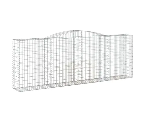 Arkveida Gabiona Grozi, 8 Gb., 400X50X140/160Cm, Cinkota Dzelzs Vidaxl