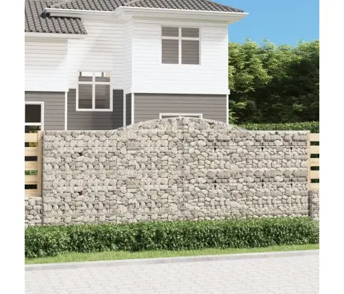 Išlenkti Gabiono Krepšiai, 3Vnt., 400X50X160/180cm Geležis