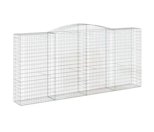 Arkveida Gabiona Grozi, 4 Gb., 400X50X180/200Cm, Cinkota Dzelzs Vidaxl