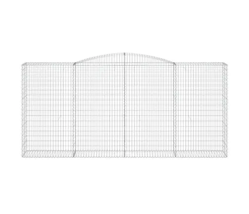 Arkveida Gabiona Grozi, 4 Gb., 400X50X180/200Cm, Cinkota Dzelzs Vidaxl