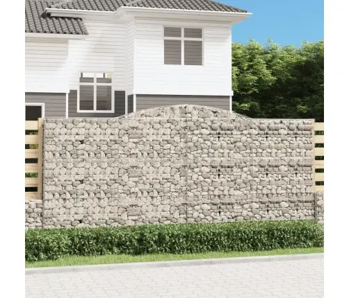 Arkveida Gabiona Grozi, 4 Gb., 400X50X180/200Cm, Cinkota Dzelzs Vidaxl