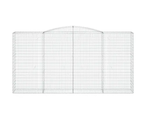 Arkveida Gabiona Grozi, 15Gb., 400X50X200/220Cm, Cinkota Dzelzs Vidaxl