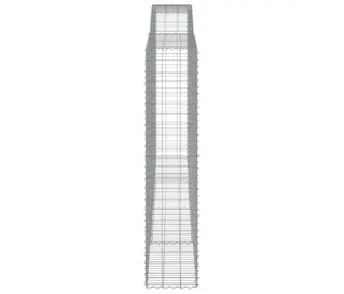 Arkveida Gabiona Grozi, 5 Gb., 400X50X220/240Cm, Cinkota Dzelzs Vidaxl