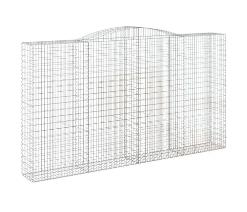 Arkveida Gabiona Grozi, 6 Gb., 400X50X220/240Cm, Cinkota Dzelzs Vidaxl