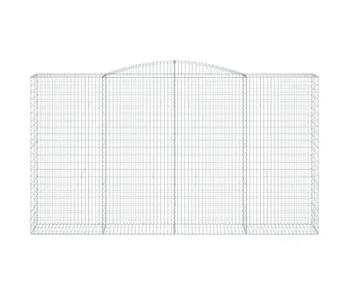 Arkveida Gabiona Grozi, 7 Gb., 400X50X220/240Cm, Cinkota Dzelzs Vidaxl