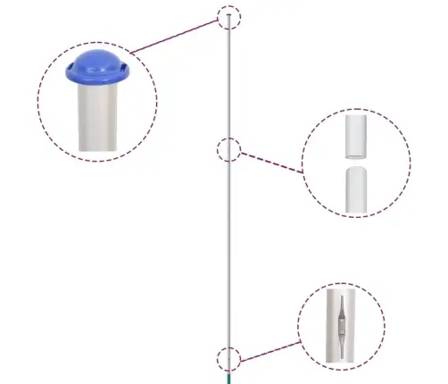 Nyderlandų Vėliava Su Stiebu, Aliuminis, 6,08M