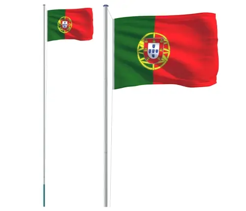 Portugali Lipp Ja Lipumast, 6,08 M, Alumiinium