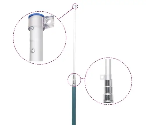 Nīderlandes Karogs Un Masts, 5,55 M, Alumīnijs Vidaxl