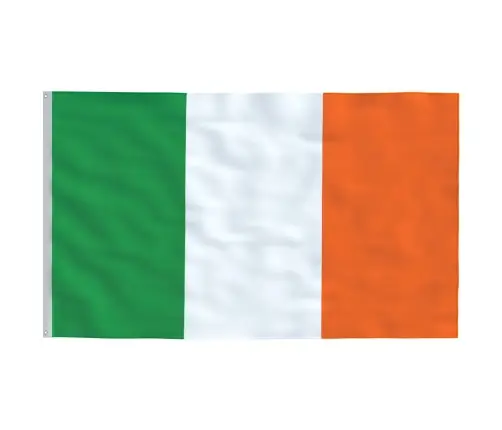 Īrijas Karogs Un Masts, 5,55 M, Alumīnijs Vidaxl