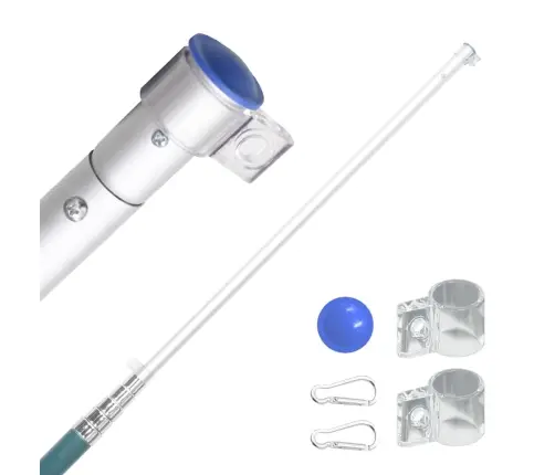 Itālijas Karogs Un Masts, 5,55 M, Alumīnijs Vidaxl