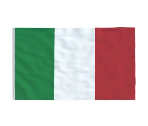 Itālijas Karogs Un Masts, 5,55 M, Alumīnijs Vidaxl