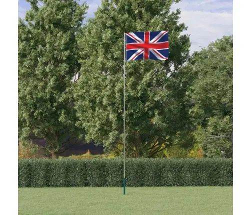 Inglismaa Lipp Ja Lipumast, 5,55 M, Alumiinium