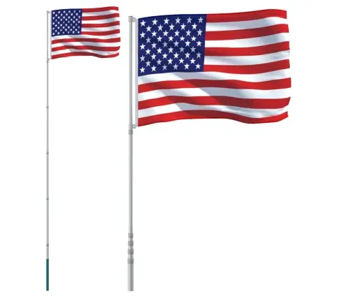 Jav Vėliava Su Stiebu, Aliuminis, 5,5M