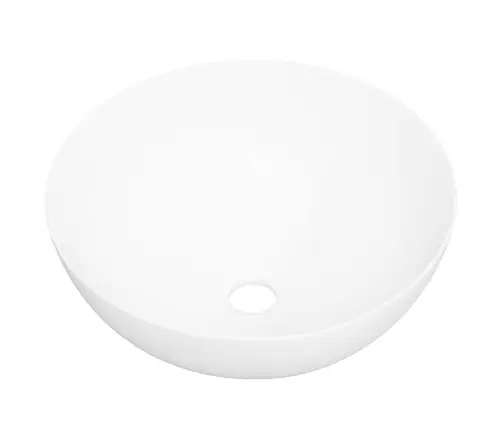 Praustuvas, Baltos Spalvos, 36X15cm Keramika, Apskritas