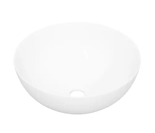 Praustuvas, Baltos Spalvos, 36X15cm Keramika, Apskritas