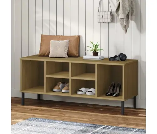 Kingariiul Metalljalgadega, Pruun, 106X35X45 cm "Oslo"