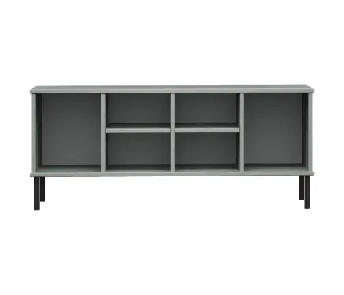 Apavu Plaukts Ar Metāla Kājām Oslo, Pelēks, 106X35X45 Cm, Koks Vidaxl