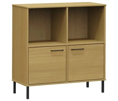 Grāmatu Skapis Ar Metāla Kājām Oslo, Brūns, 90X35X90,5Cm, Koks Vidaxl Grāmatu Skapis Ar Metāla Kājām Oslo, Brūns, 90X35X90,5Cm, Koks Vidaxl