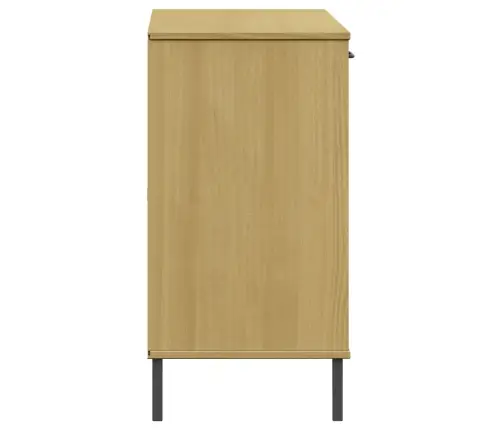 Kumode Ar Metāla Kājām Oslo, Brūna, 113X40X77 Cm, Koks Vidaxl Kumode Ar Metāla Kājām Oslo, Brūna, 113X40X77 Cm, Koks Vidaxl